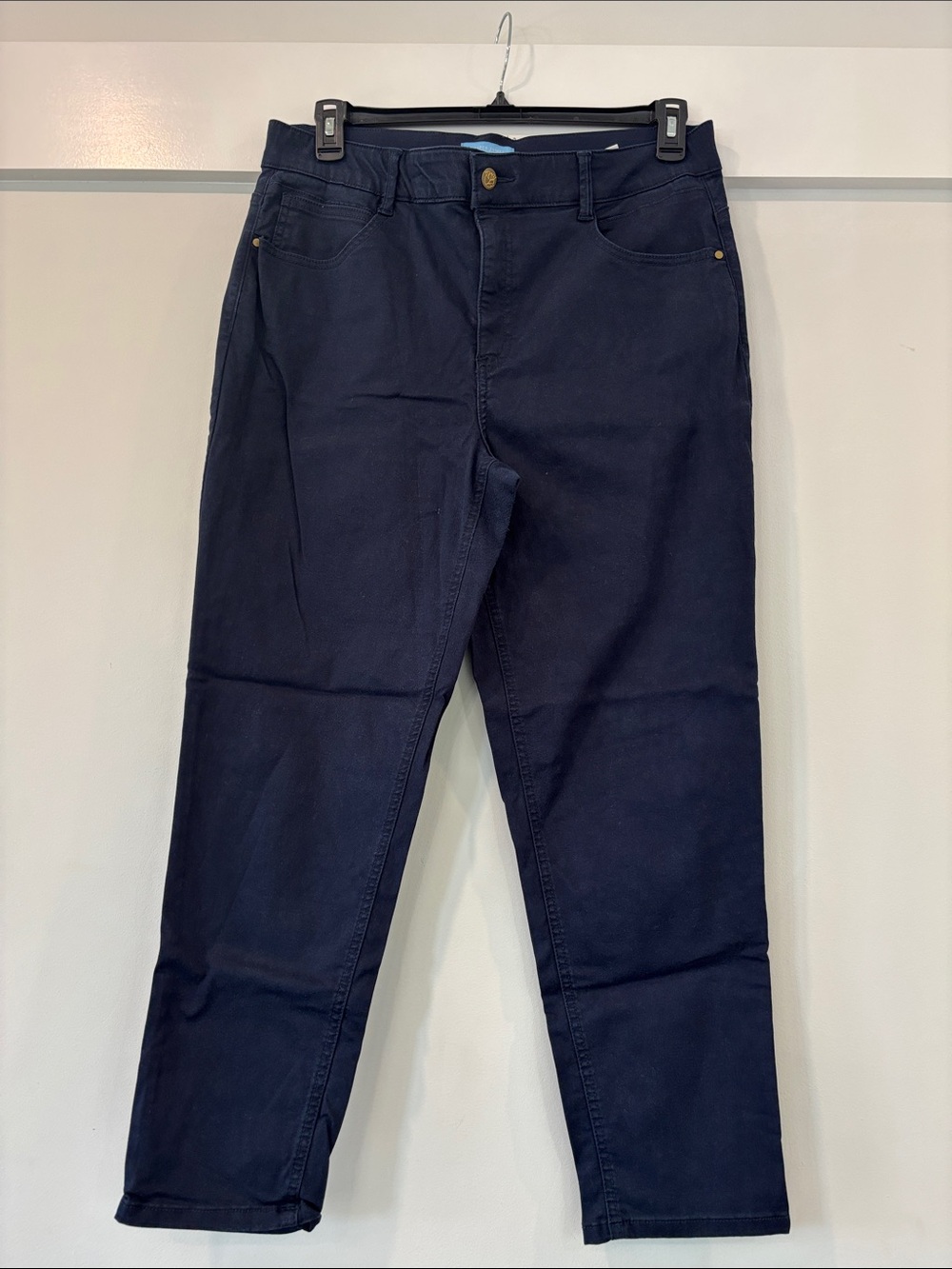 Draper James Dark Navy Straight-Leg Jeans